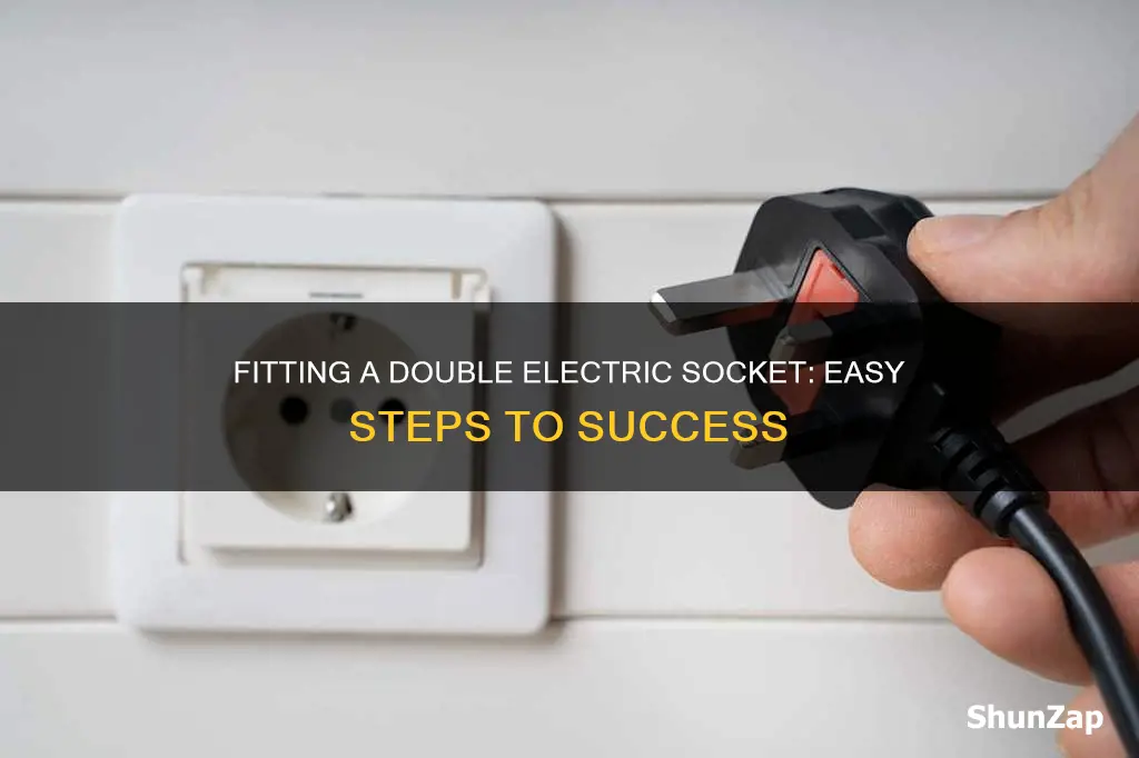 how to fit a double electric socket
