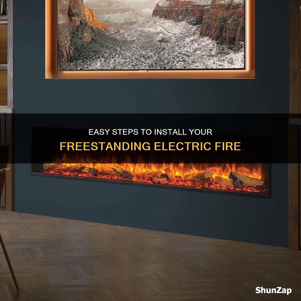 how to fit a freestanding electric fire