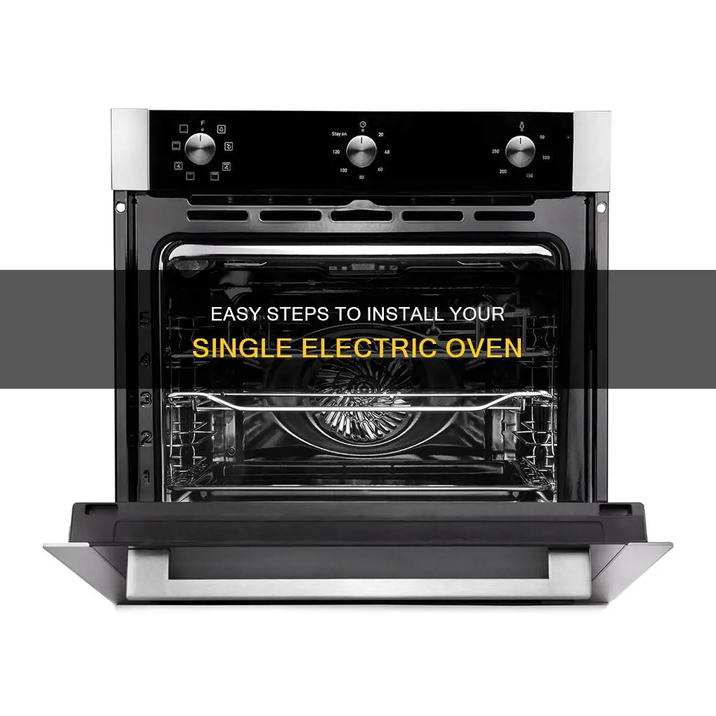 how to fit a single electric oven