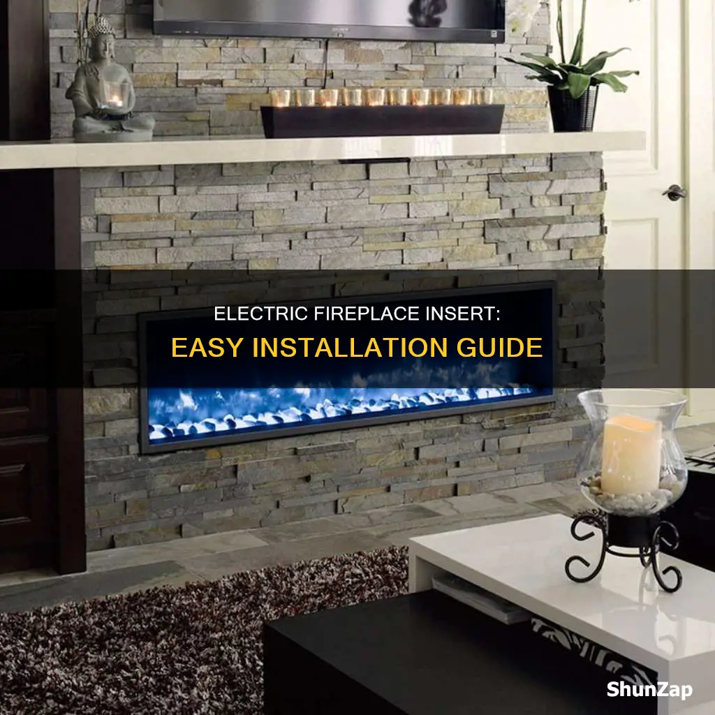 how to fit an electric fireplace insert