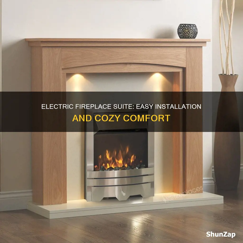 how to fit an electric fireplace suite