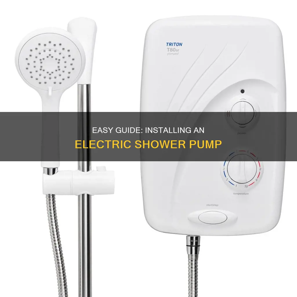 how to fit an electric shower pump