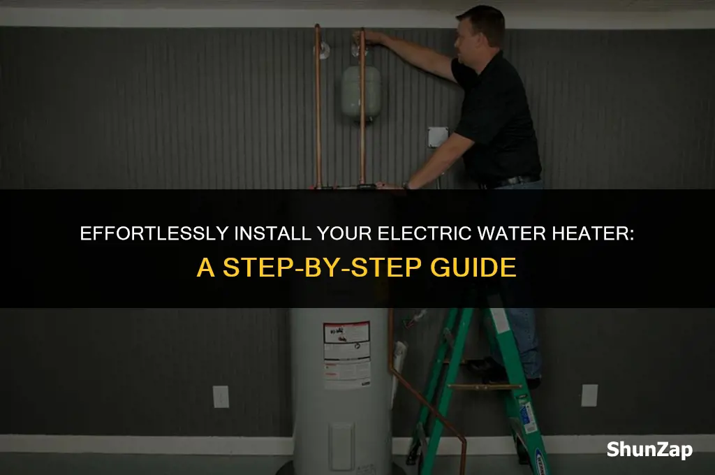 how to fit an electric water heater