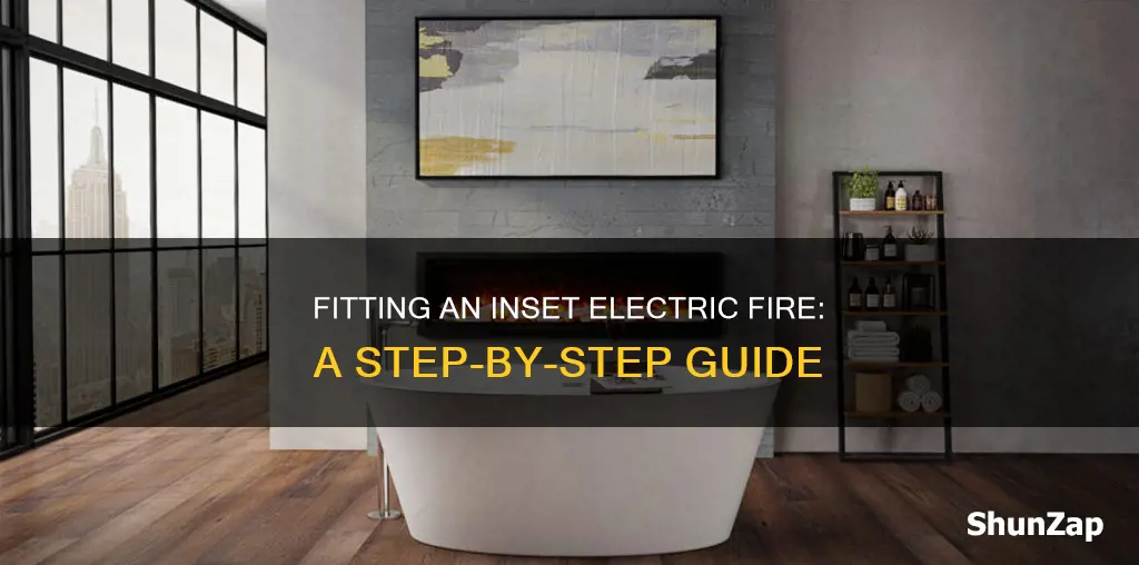 how to fit an inset electric fire