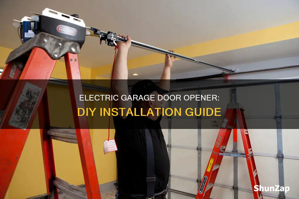 how to fit electric garage door opener