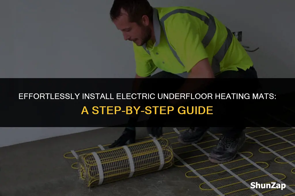 how to fit electric underfloor heating mats
