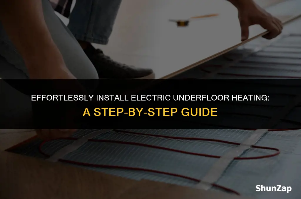 how to fit electric underfloor heating