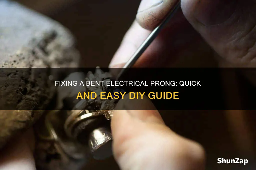 how to fix a bent electrical prong