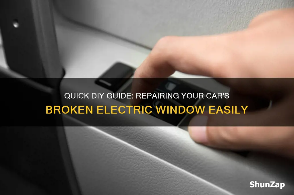 how to fix a broken car window electric