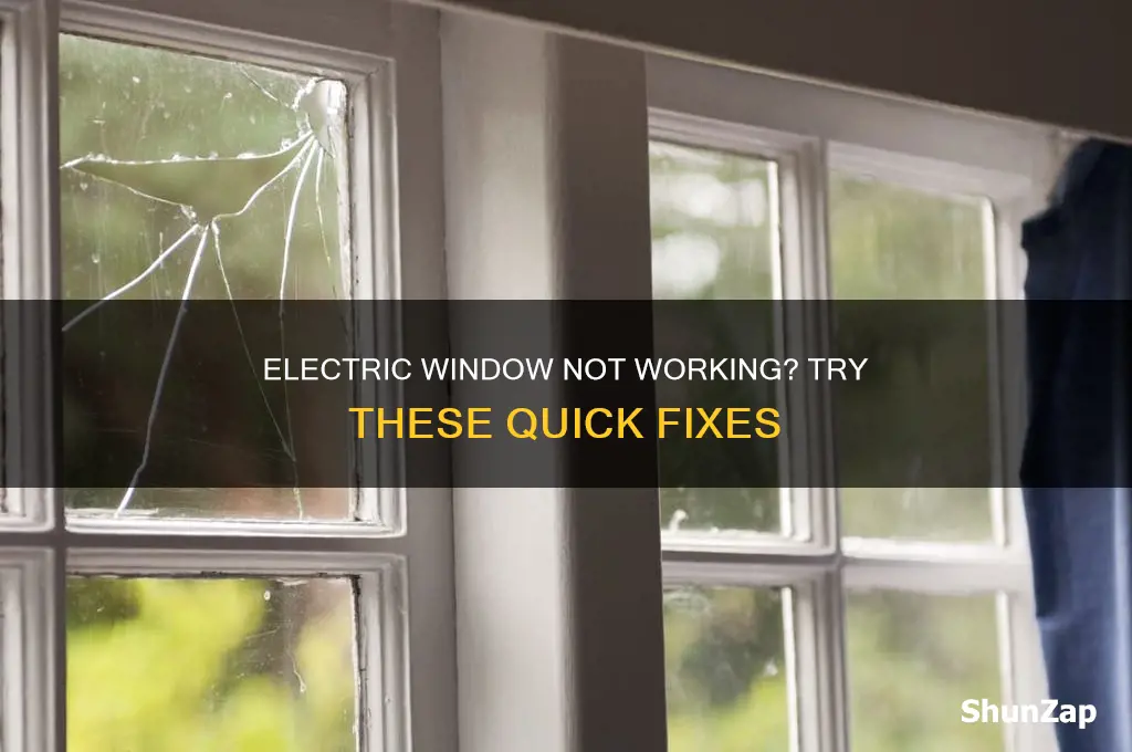 how to fix a broken electric window