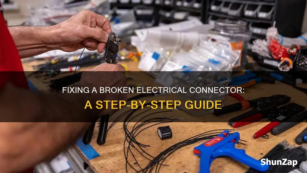 how to fix a broken electrical connector