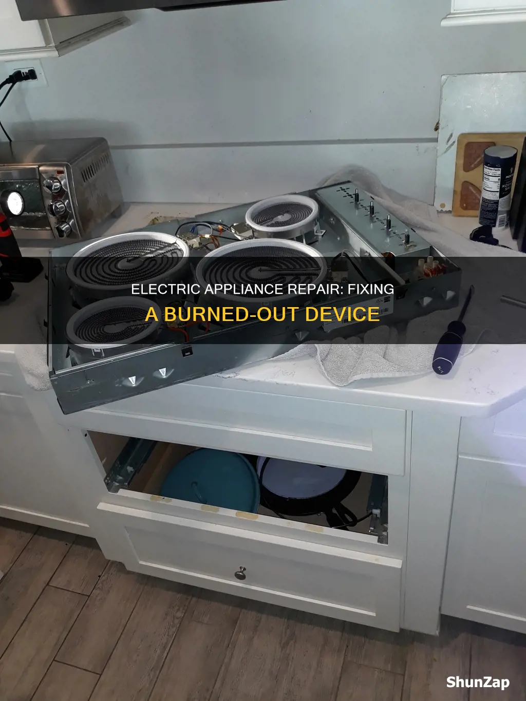 how to fix a burnt electric appliance