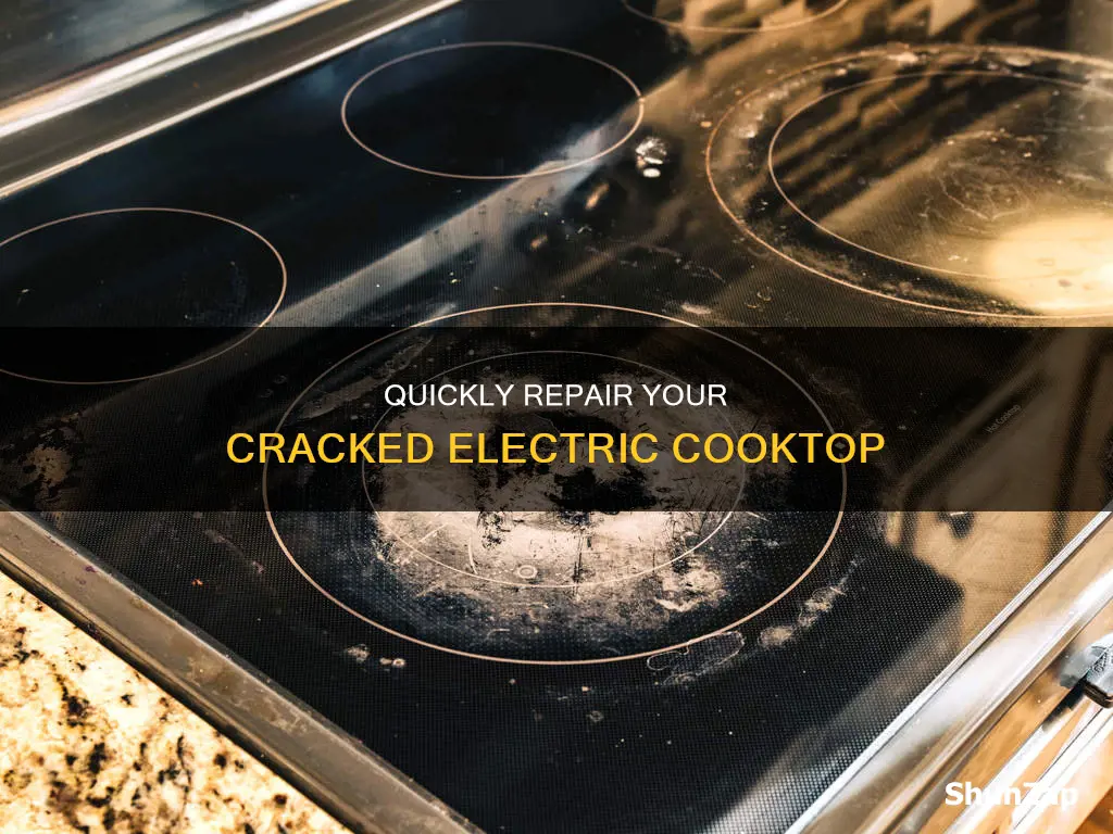 how to fix a cracked electric cooktop