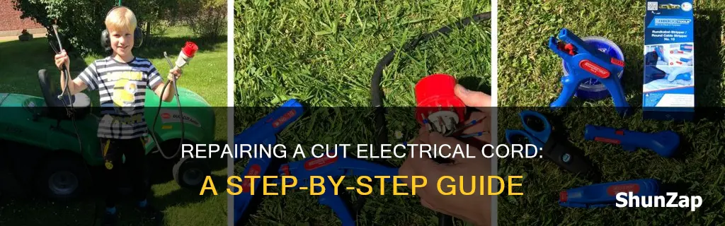 how to fix a cut electrical cord