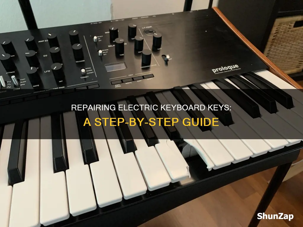 how to fix a electric keyboard keys