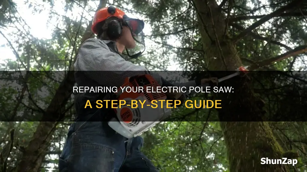 how to fix a electric pole saw
