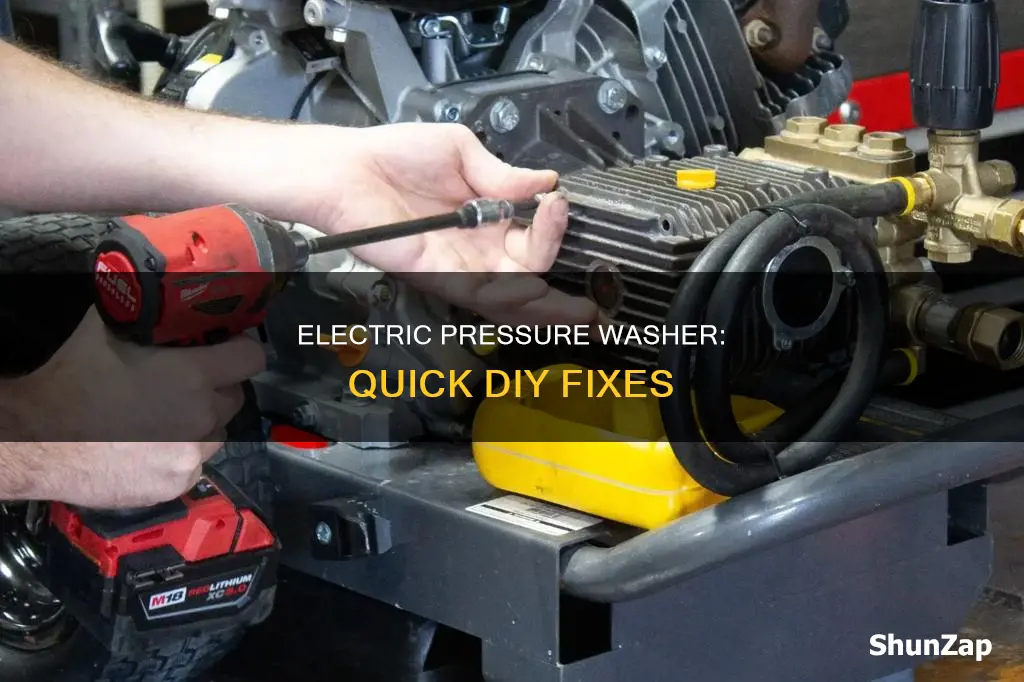 how to fix a electric pressure washer