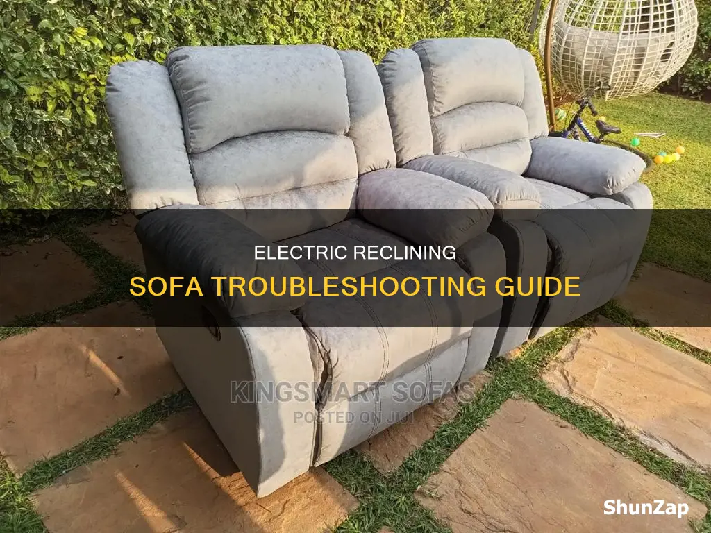 how to fix a electric reclining sofa