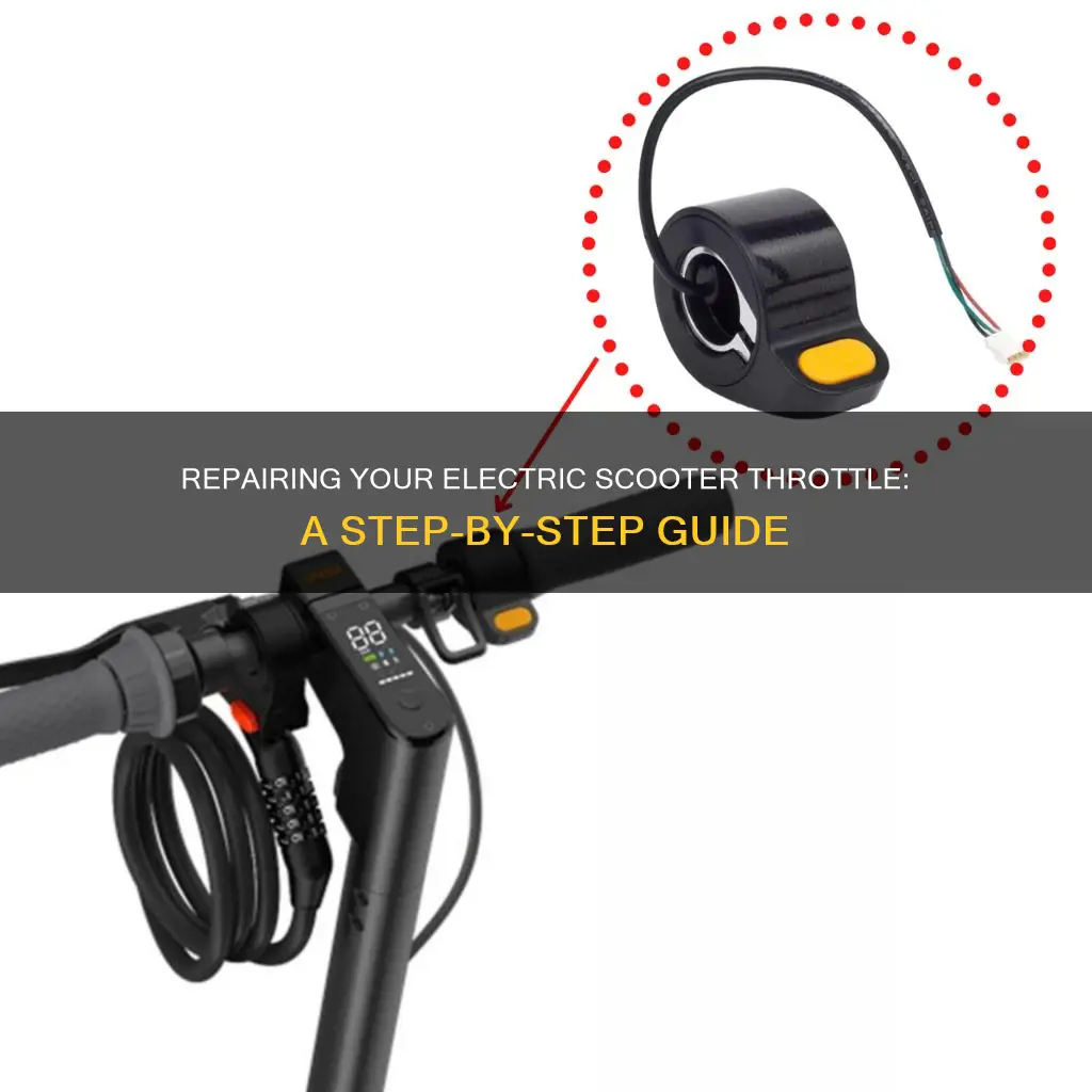 how to fix a electric scooter throttle