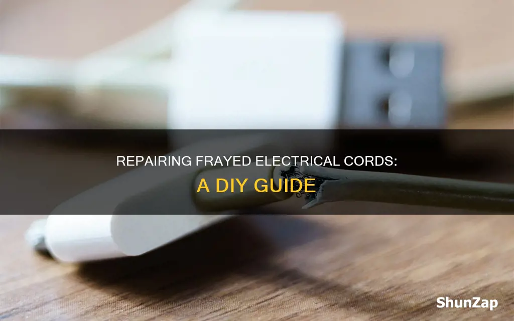 how to fix a frayed electrical cord
