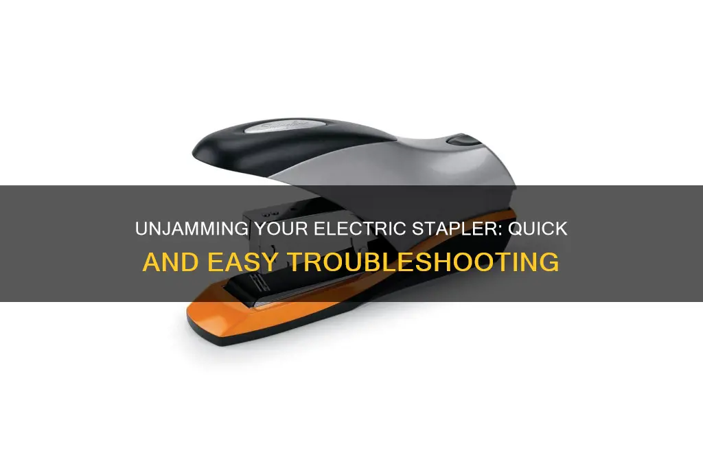 how to fix a jammed electric stapler