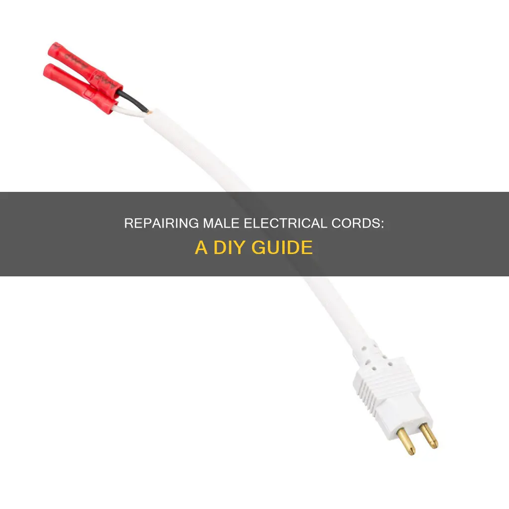 how to fix a male electrical cord