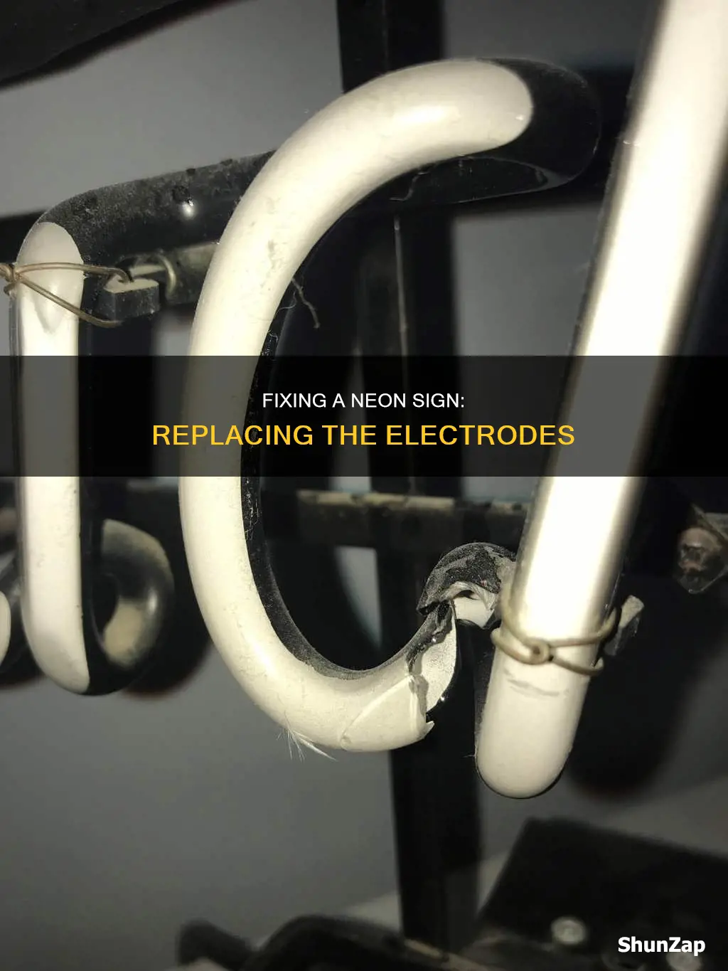 how to fix a neon sign electroid