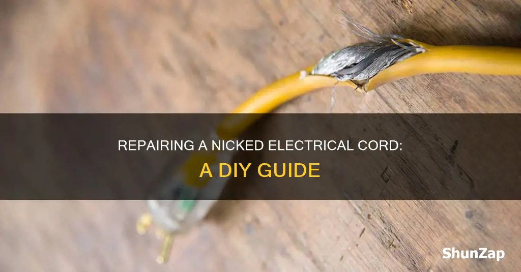 how to fix a nicked electrical cord