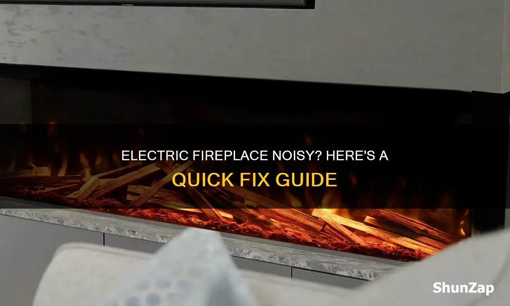 how to fix a noisy electric fireplace