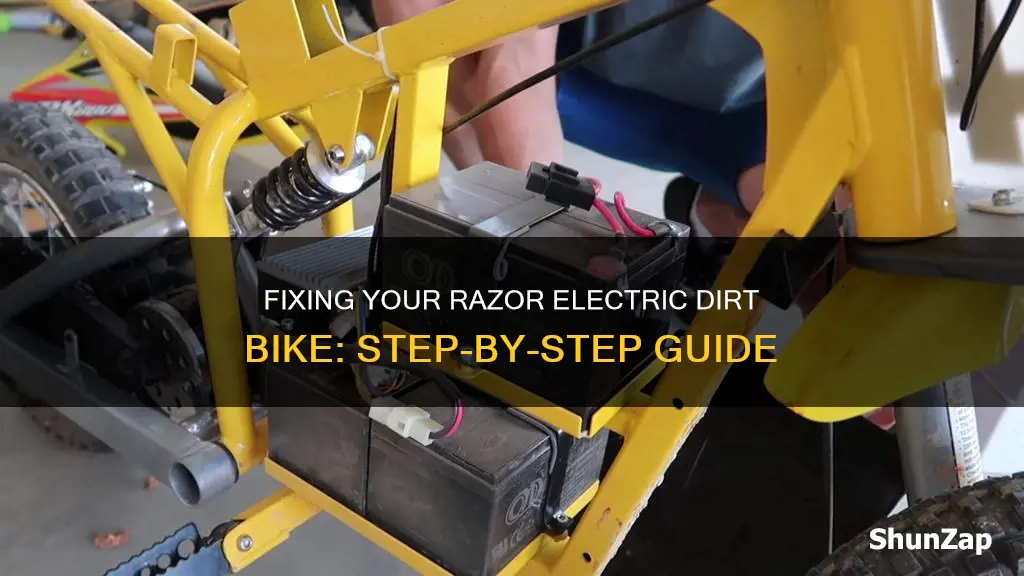 how to fix a razor electric dirt bike