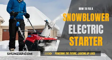 Fixing Snowblower Electric Starters: DIY Guide