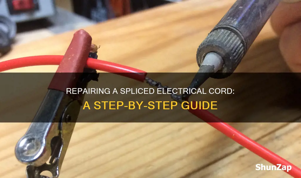 how to fix a spliced electrical cord