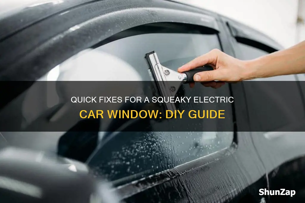 how to fix a squeaky electric car window