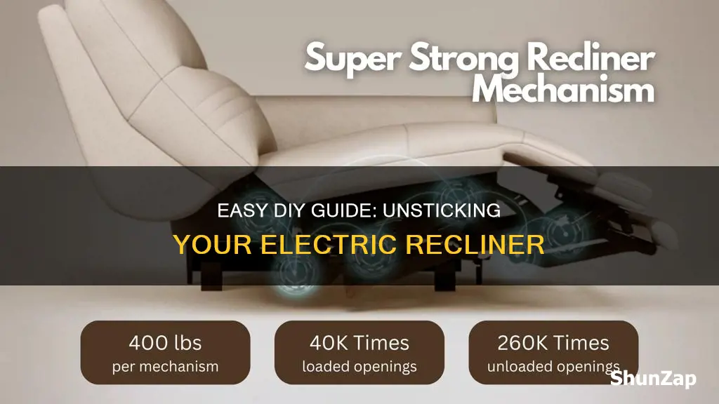 how to fix a stuck electric recliner