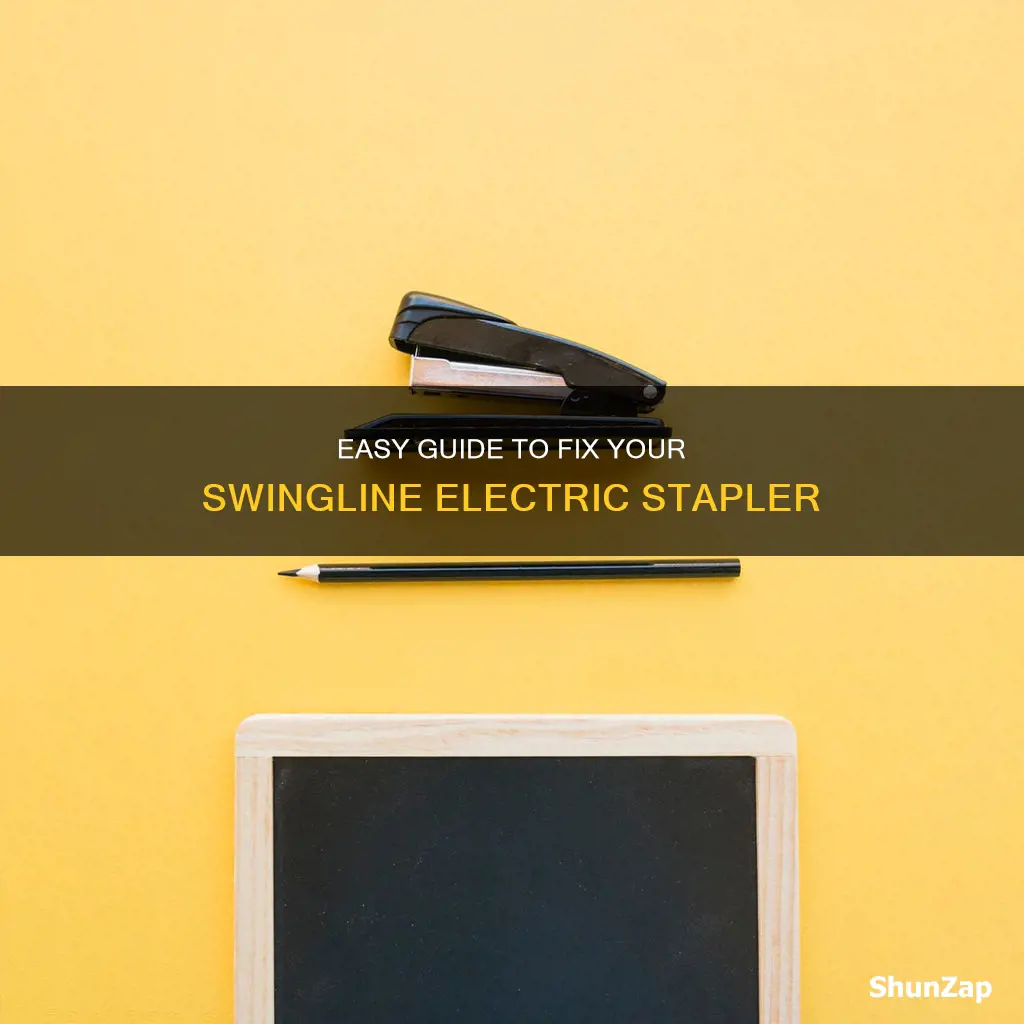 how to fix a swingline electric stapler