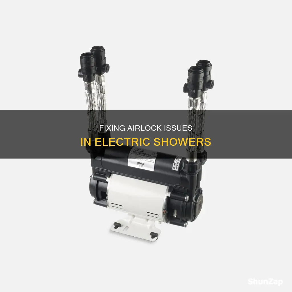 how to fix airlock in electric shower