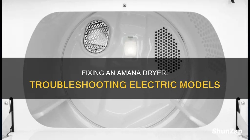 how to fix an electric amana dryer