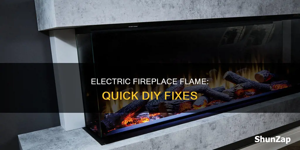 how to fix an electric fireplace flame