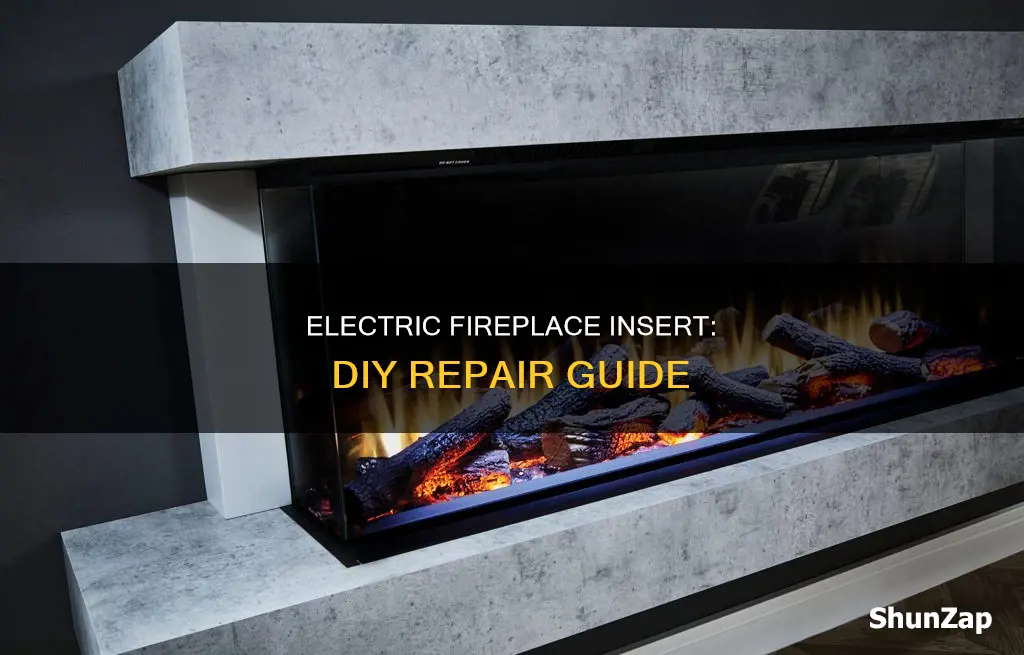 how to fix an electric fireplace insert