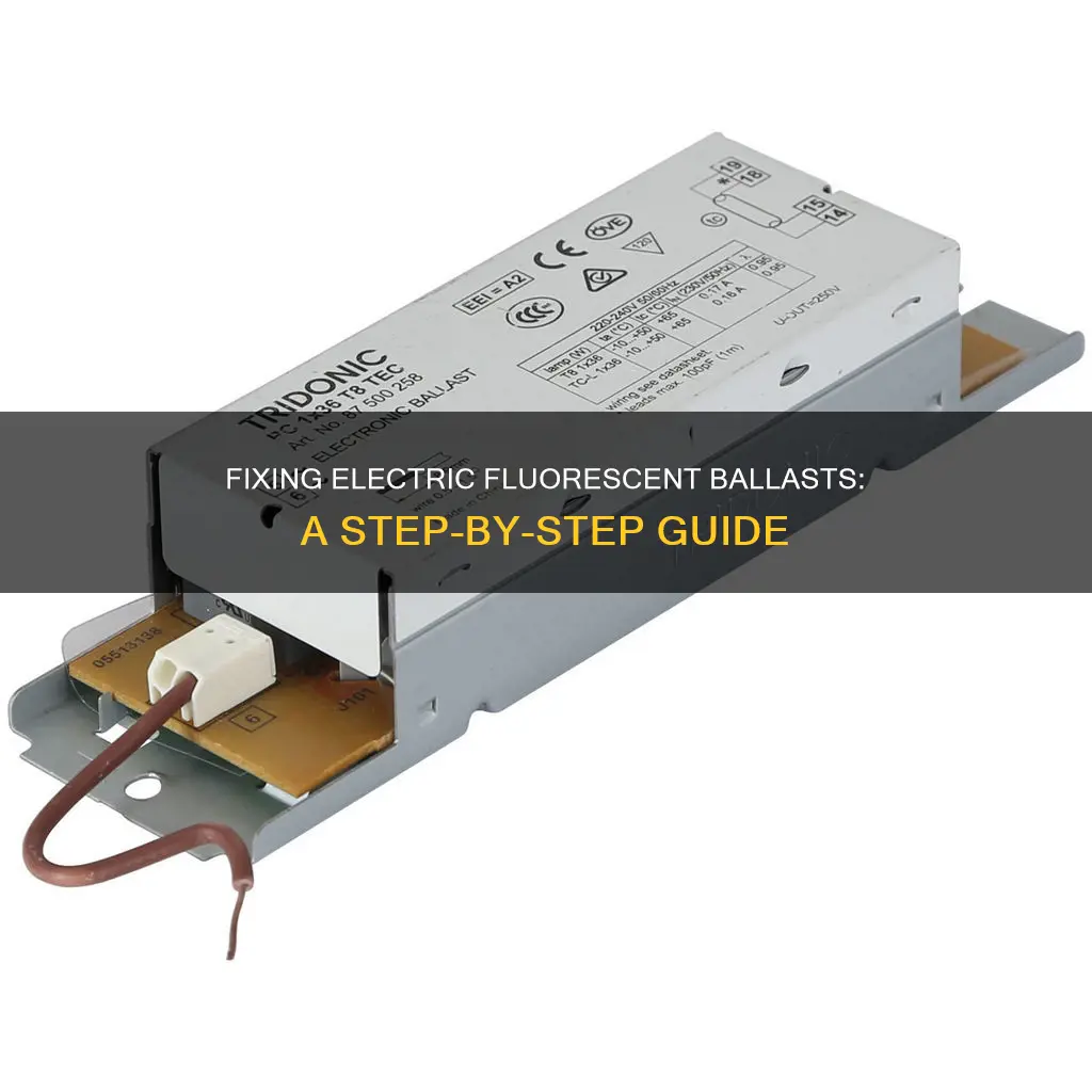 how to fix an electric fluorescent ballast