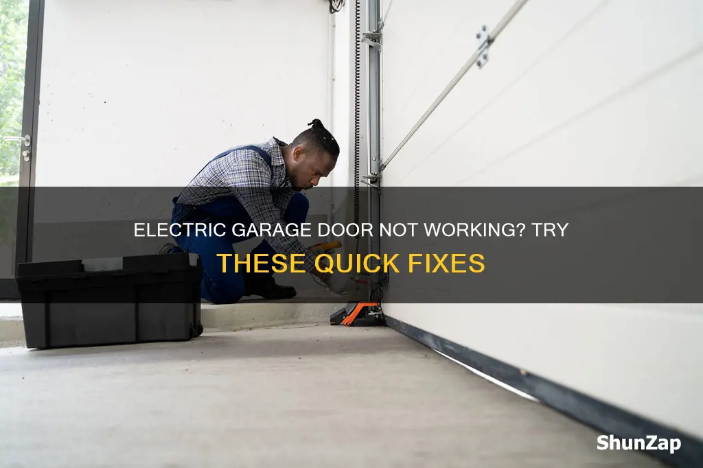 how to fix an electric garage door