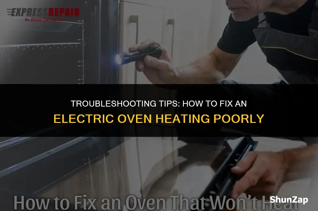 how to fix an electric oven that heats poorly