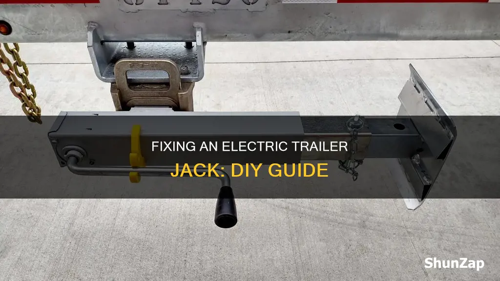 how to fix an electric trailer jack