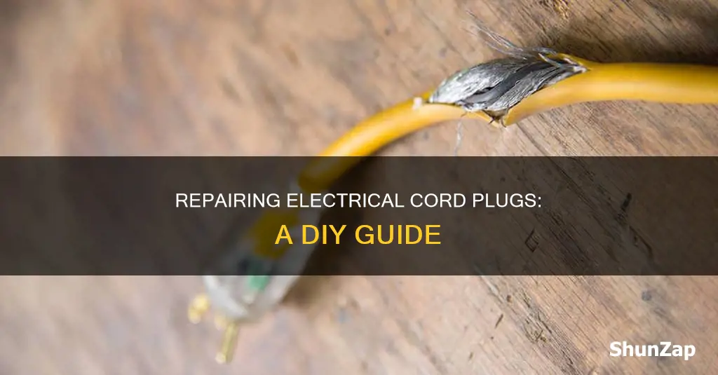 how to fix an electrical cord plug