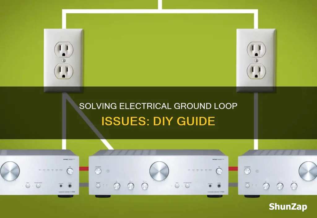 how to fix an electrical ground loop
