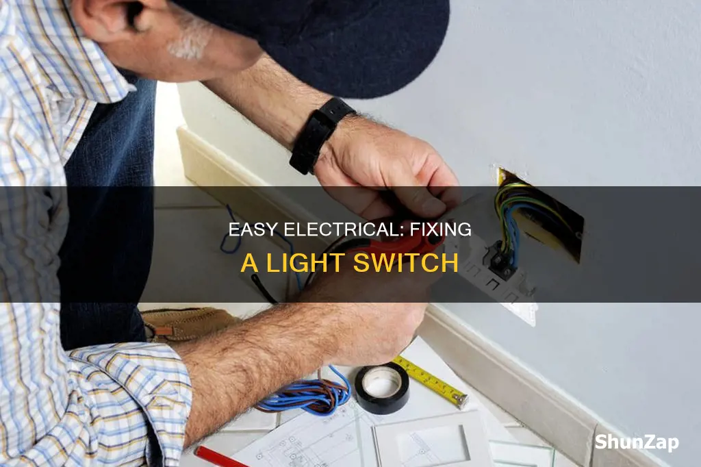 how to fix an electrical light switch