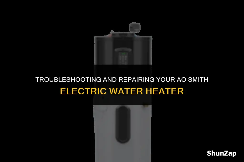 how to fix ao smith electric water heater