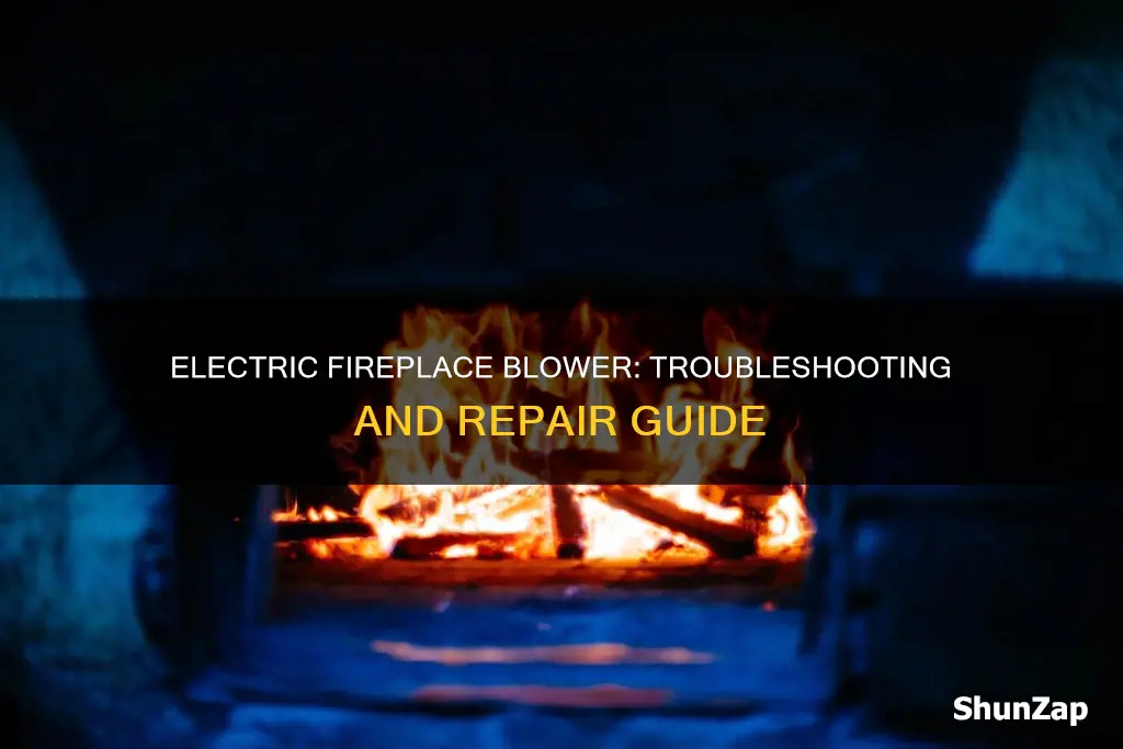 how to fix blower on electric fireplace