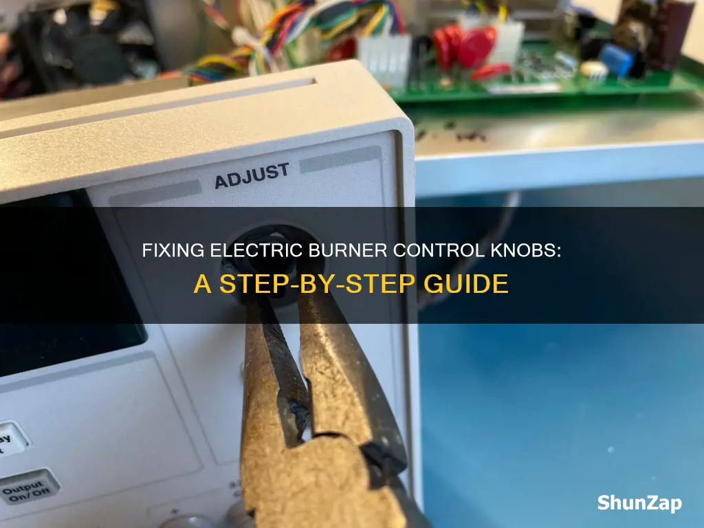 how to fix burner electric control knob