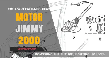 Fixing the Electric Window Motor in a 2000 Jimmy Car Door